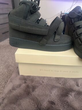 Nike Black High-Top Strap Sneakers